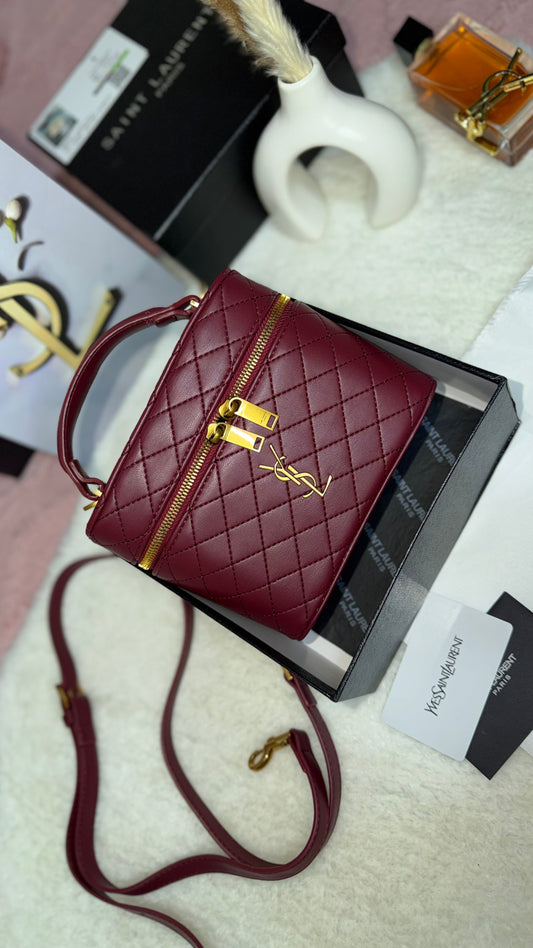 Mini sac Yves Saint Laurent Bordeaux